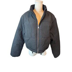 NWT PrettyLittleThing  Medium Black Puffer Jacket Polyester